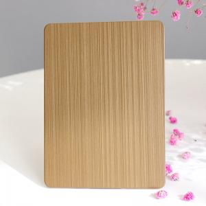 304 Brushed Decorative Stainless Steel Sheet 201 Hairline Stainless Steel Panel