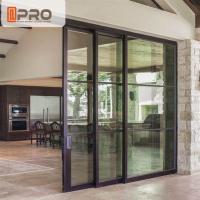 China Interior Aluminium Sliding Doors With Glass Inserts For Living Room aluminum sliding glass screen door on sale