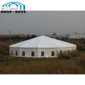 China Commercial Multi Sided Tent / Outdoor Hexagonal Marquee With Glass Walls supplier
