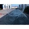 Rapid Development Concertina Coil Fencing / Triple Strand Prison Wire Fence