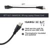 NEMA 5-15P から C13 電源コード 6ft 18AWG パソコンとモニター