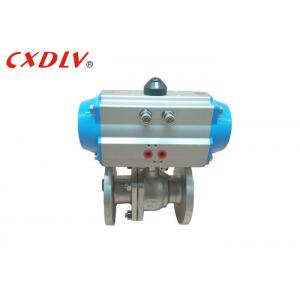 China Double Acting Flange Pneumatic Actuated Ball Valve Control Valve 150LB supplier