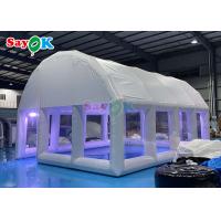 China PVC Inflatable Swimming Pool Enclosure Above Ground Winter Dome Pool Covers on sale
