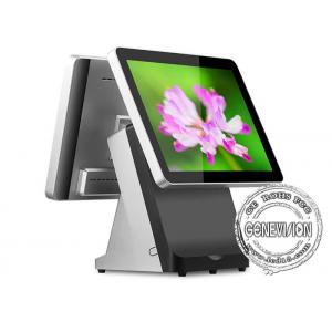 Supermarket 15.6'' Windows Dual Screen POS System With Printer Scanner