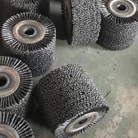 China Heavy Duty Twisted Knot Wire Cup Wheel Brush 25mm Filament on sale