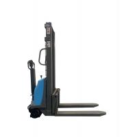 China 1000kg 1500kg Self-Lifting Pallet Loader Semi Electric Stacker with 800W Drive Motor on sale
