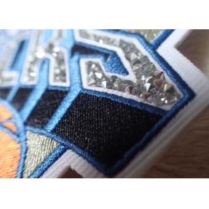 Hotfix Custom Embroidered Patches Rhinestone Motif Iron On Transfer For Hoodies