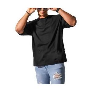                  Custom Mens Oversized T-Shirt Heavyweight Hip Hop Men Cotton Spandex T-Shirt Causal Tshirt for 3D Puff Print T-Shirts for Men             