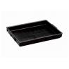 Stackable Black Plastic Conductive Tray Polypropylene For Small Parts Storage