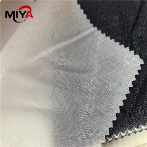 China Charcoal 155gsm 112cm Shirt Collar Fusing Interlining supplier