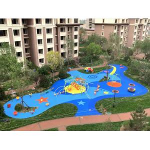 China Outdoor Kids Playgrounds Flooring EPDM Rubber Floor For Amusement Park supplier