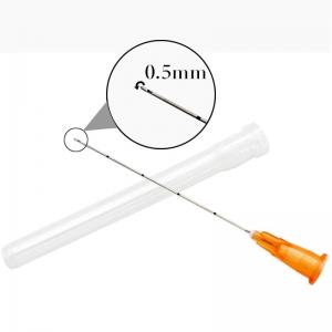 disposable blunt needle micro cannula for ha filler botox injection