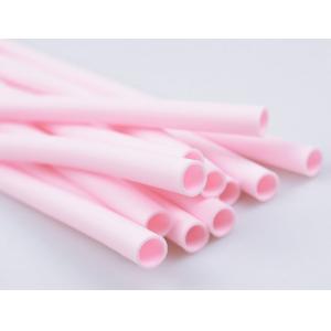 Pink Plastic Tubing For Cable Protection , Colored Flexible Plastic Tubing Factory