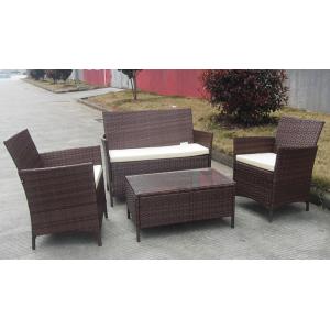 Commercial Discount Rattan Furniture Set , 4PCS KD Rattan Garden Sofa Sets