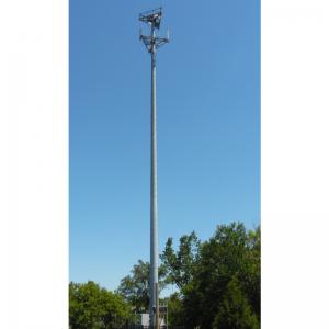 Mobile Network Cell Phone Monopole Tower Hot Dip Galvanization