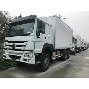 China HOWO 6x4 Tri Axle Truck 18t Refrigerator Box Truck White supplier