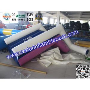 China Water Park Pool Floating Inflatable Water Slide / Airtight Floating Slide wholesale