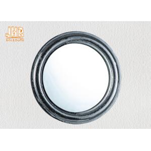 China Pratical Glass Framed Fiberglass Wall Mounted Vanity Mirror Round Shape supplier