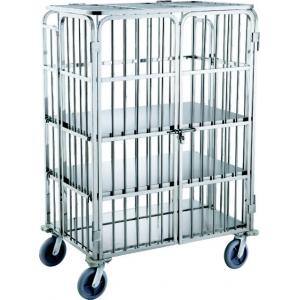 OEM Guest Room Equipment Hotel Laundry Cart 8" Mute PPR With Break