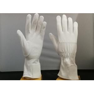 Combed Yarn Industrial Work Gloves , Heavy Duty Cotton Gloves With Magic Strips