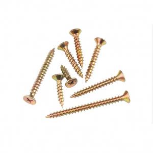 China Zinc Plated Metric DIN7505 Countersunk Head Chipboard Screws for Harden MDF Furniture supplier
