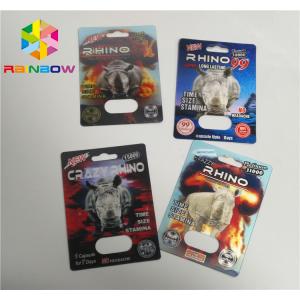 Capsule PP 3D Printing Plastic Card Single / Double Pill Hole For Rhino 69