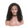 Kinky Curly Long In Lace Front Human Brazilian Hair Wigs For Black Lady