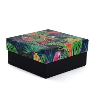 China Rigid Cardboard Paper Gift Boxes With Lids And Bottom Custom Printing Service supplier