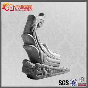 China Traditional Chinese Roof Ornaments Grey Temple Unglazed Tile Decoration Figures supplier