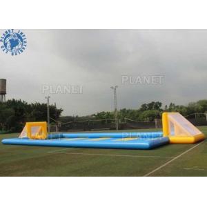 China Custom Inflatable Sports Games /  Outdoor Inflatable Soccer Field Football Pitch supplier