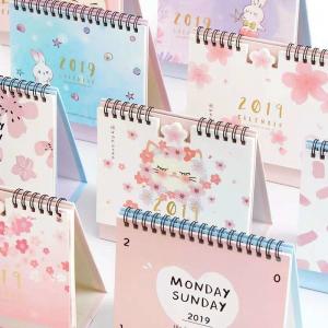 Colorful Page Desk Wall Calendar Eco Friendly Lovely Inner Page For Girl Present