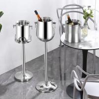 China SS304 Champagne Ice Bucket With Stand Coffee Bar Equipment on sale