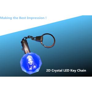 2D octógono da corrente de Crystal Personalized Key/corrente chave/porta-chaves/porta-chaves/keyring de cristal