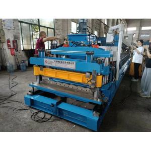 0.4-0.7mm PPGI Galvanized Steel Metal Roof Tile Making Machine With 5.5KW Hydraulic Station