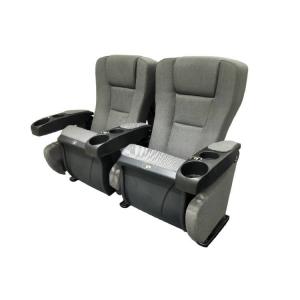 2mm Foot Rest Commercial Theater Chairs With Cup Holder Drinks Popcorn