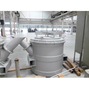 Molten Aluminum Pouring Transfer Ladles 1500KG Capacity For Aluminum Foundry