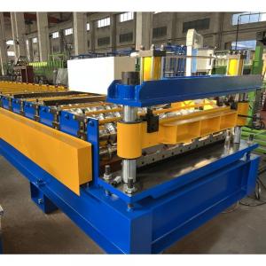 China 0.3mm Thickness Trapezoidal Roof Panel Roll Forming Machine,28mm Height PPGI Roofing Sheet Rolling Machine supplier