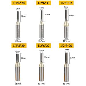 China Arden CNC Router Bit TCT Carbide Milling Cutter 2 Flute Straight Bit for MDF Wood Router Bits 1/2 1/4 Shank Wood Cutting Tools wholesale