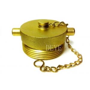 China Fire Safe Male Hydant lug Caps With  Chain supplier