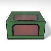 China Green Laser Enclosure Box Eye Protection Cover Portable Laser Cutting Enclosure Box on sale