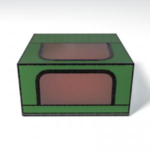 China Green Laser Enclosure Box Eye Protection Cover Portable Laser Cutting Enclosure Box supplier