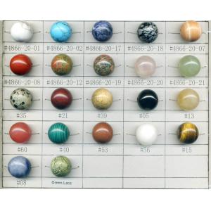 China Natural Colorful Smooth Round Semi Precious Gem Bead, 20 Mm Agate Stone Beads supplier
