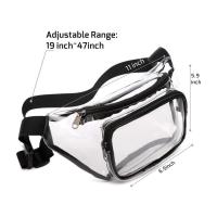 China Clear Pvc Crossbody Mobile Phone Storage Bag Transparent Belt Waist Bag Chest Pouch Wallet Purse And Handbags on sale