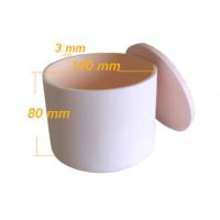 China 99.6 % Al2O3 Alumina Ceramic Crucible , Lvory High Purity Alumina Crucibles on sale