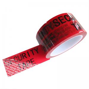 China Tamper Evident Tape Void Open Anti Theft Security Seal Tape For Packaging supplier