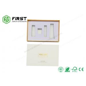 Custom Paper High End Cardboard Gift Boxes Set , Rigid Cosmetics Box Packaging With Lid