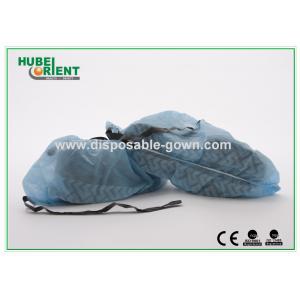 ESD Non Slip Disposable Shoe Cover Non-woven With Fabric Strip for protect foot