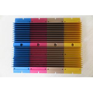 Colour Anodized Aluminium Heat Sink Profiles With CNC Milling Processing