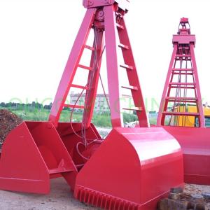 Coal Lifting Bulk Handling 5 Cubic Clamshell Grab Bucket