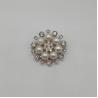 Pearl Flower Shoe Brooch Accessories , Zinc Alloy Small Shoe Clips Fashionable